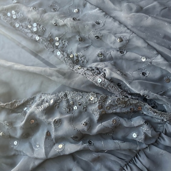 Vintage Blanche Sheer Black Nightgown – Size Small, Flowing Gothic Lingerie - Picture 9 of 9